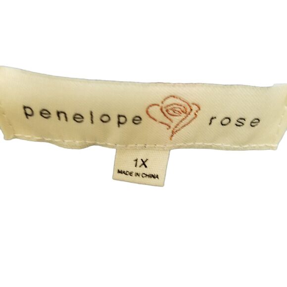 Penelope Rose Womens Sz 1X Blue Solid Sleeveless Tank Top - Picture 2 of 9